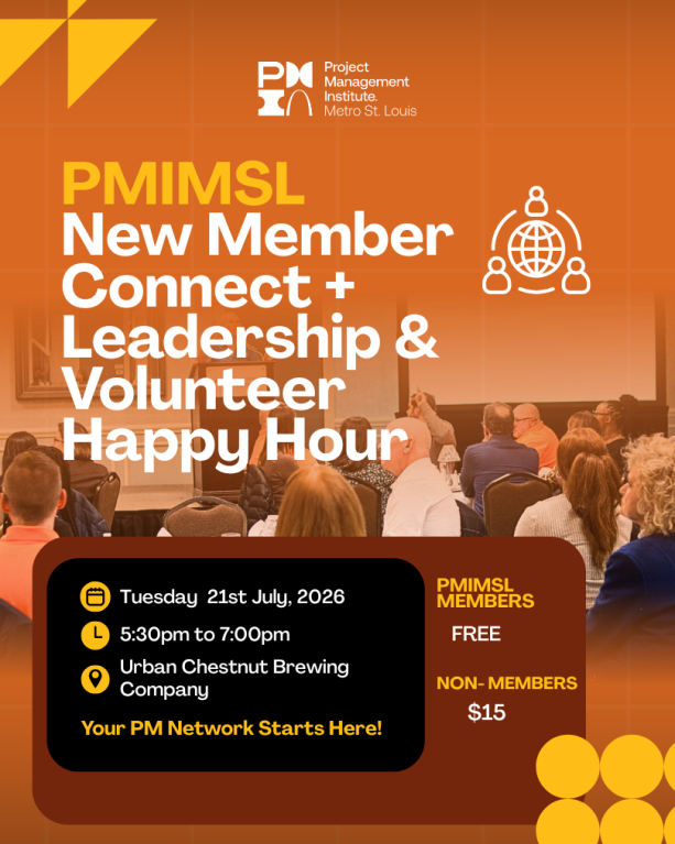 PMIMSL New Member Connect + Leadership & Volunteer Happy Hour